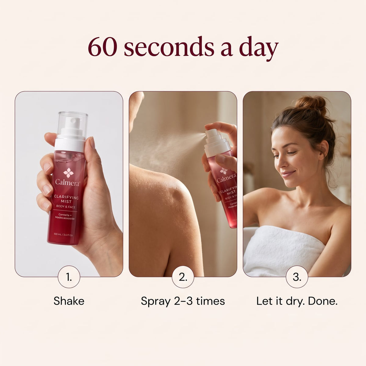 How to use: shake, spray 2 to 3 times, let it dry